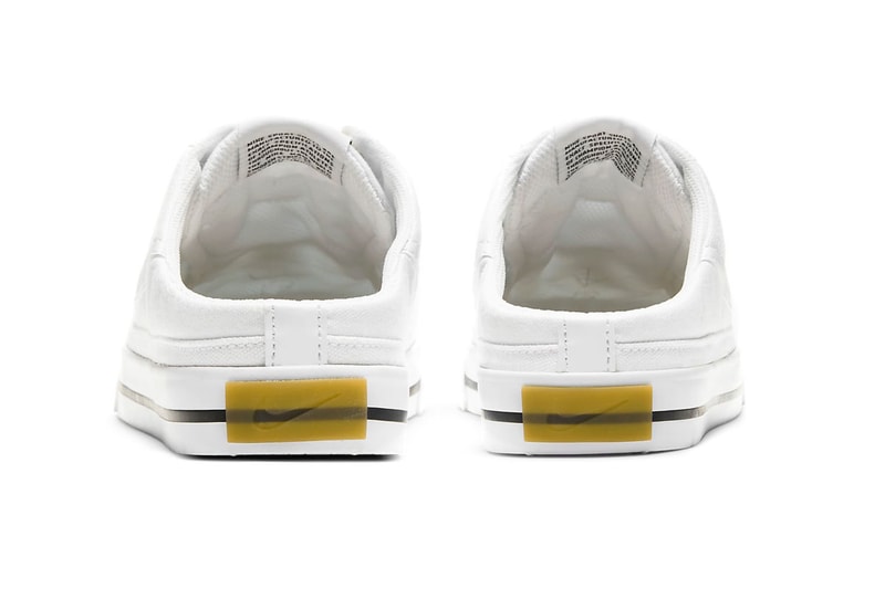 nike nikecourt legacy mules sandals womens white black colorway sneakerhead shoes footwear