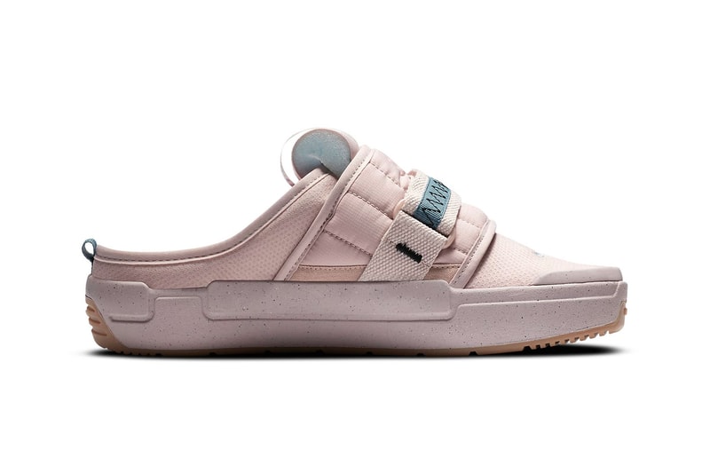 nike offline mules sandals slippers dusty pink colorway footwear shoes stone mauve