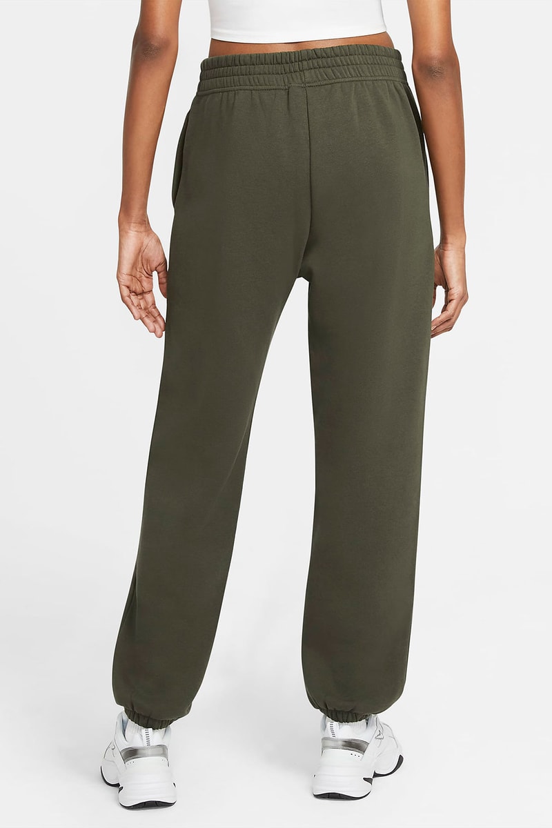 nike sportswear womens fleece sweatpants loungewear khaki green