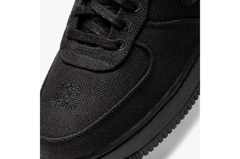 nike stussy collaboration air force 1 sneakers black colorway sneakerhead shoes footwear