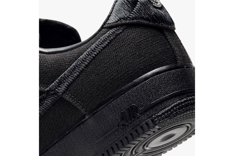 nike stussy collaboration air force 1 sneakers black colorway sneakerhead shoes footwear