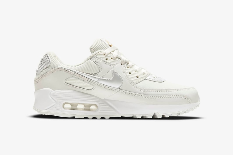 nikes blazer mid 77 air max 90 sneakers white silver gold chain colorway footwear shoes sneakerhead