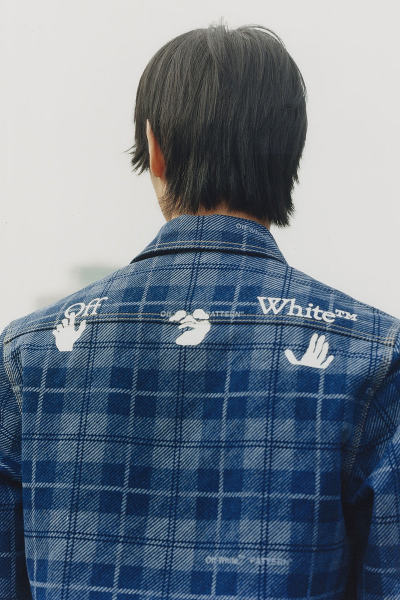 off-white wechat weixin mini program capsule collaboration china denim shirt logo patterns