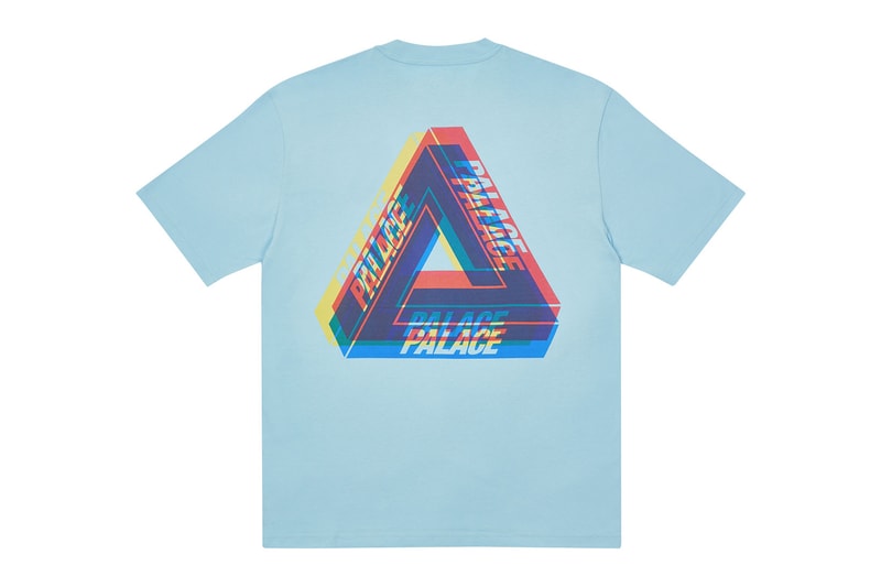 palace skateboards holiday drop 5 sky blue t-shirts tees release when to buy