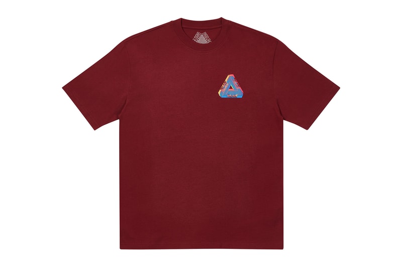 palace skateboards holiday drop 5 burgundy t-shirts tees release when to buy
