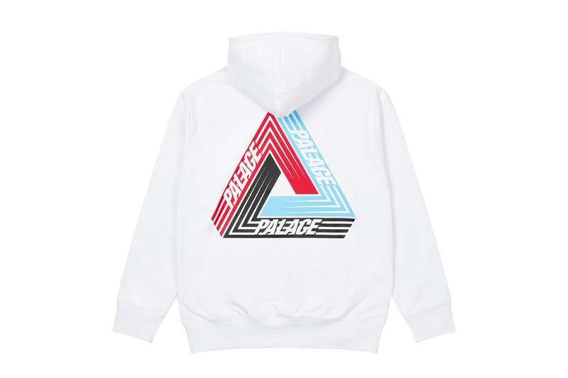palace skateboards logo hoodies holiday drop 6 white