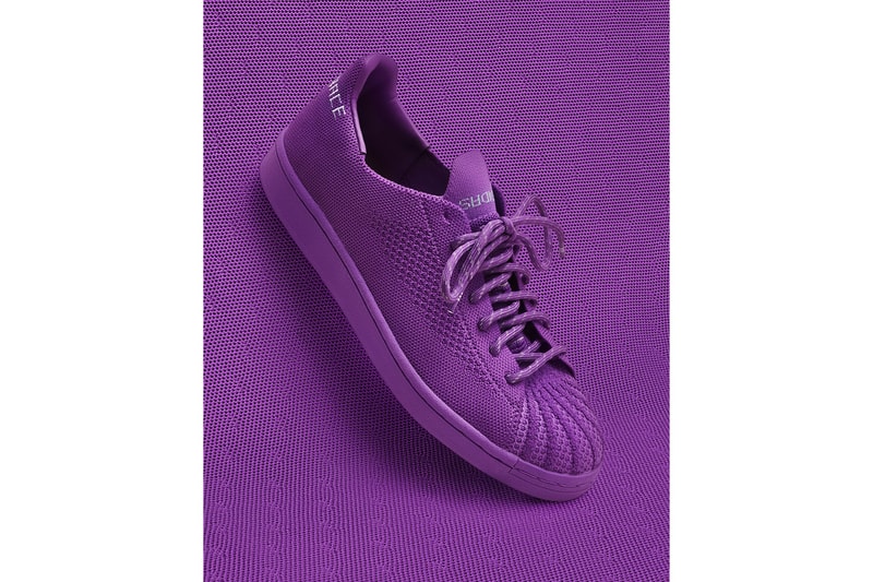 pharrell williams adidas originals primeknit superstar pk yellow purple brown official release date price