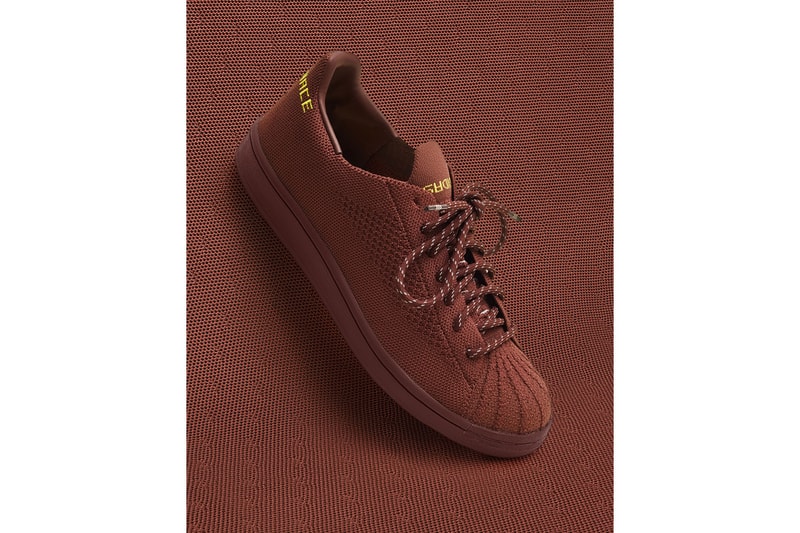 pharrell williams adidas originals primeknit superstar pk yellow purple brown official release date price