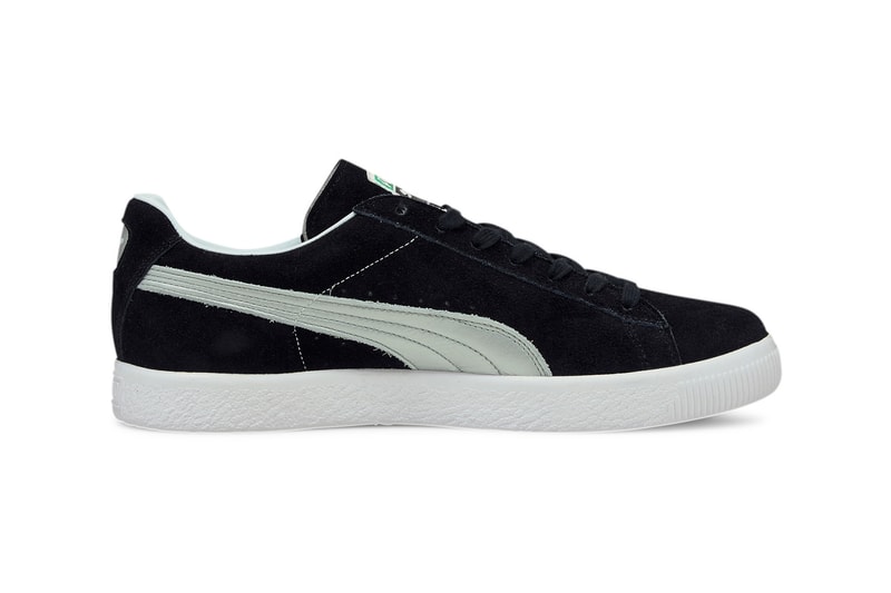 PUMA Suede VTG Black Silver Metallic Leather