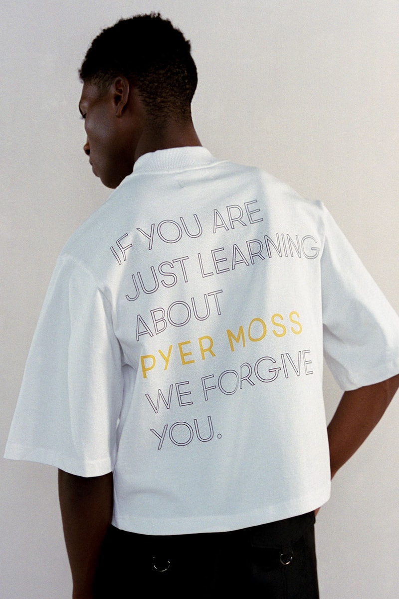 pyer moss kerby jean raymond sculpt chunky sneaker unisex tan yellow colorway footwear sneakerhead tee shoes
