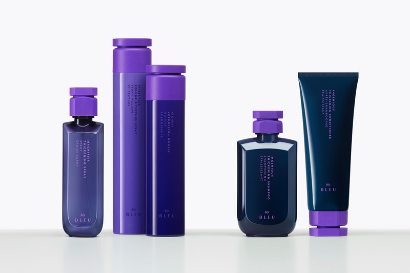 r co bleu sustainable haircare collection shampoo conditioner hair spray mask 