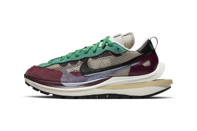 sacai nike vaporwaffle tour yellow green string black villain red official look price release date chitose abe