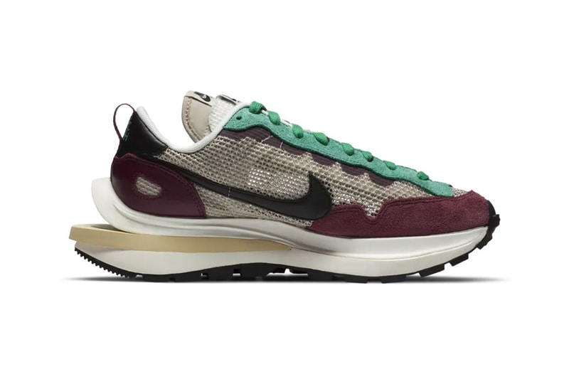 sacai nike vaporwaffle tour yellow green string black villain red official look price release date chitose abe