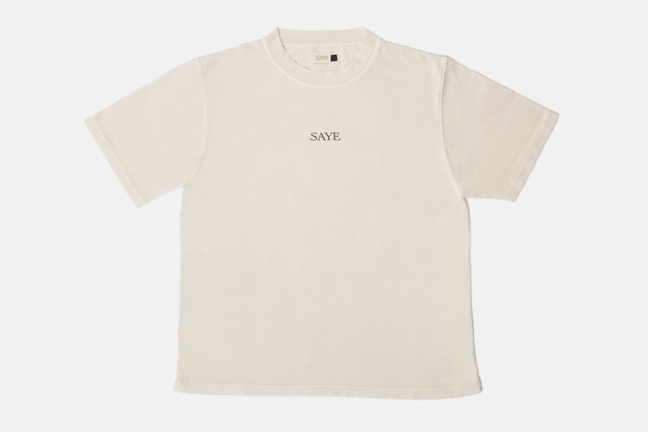 saye first clothing fashion collection sustainable eco-friendly t-shirts polo crewnecks sweaters