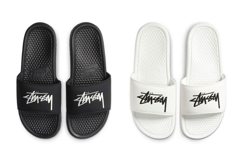 NEW Nike x Stüssy Slides Sz 7 US Men / 8 US Women Black White NIB 15738551_29160369_600.jpg main image 2
