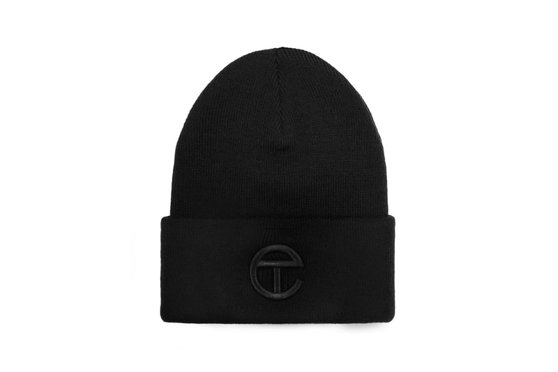 Telfar Logo Beanie Black White Hat