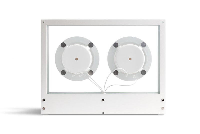 transparent speakers bluetooth white black minimal stockholm