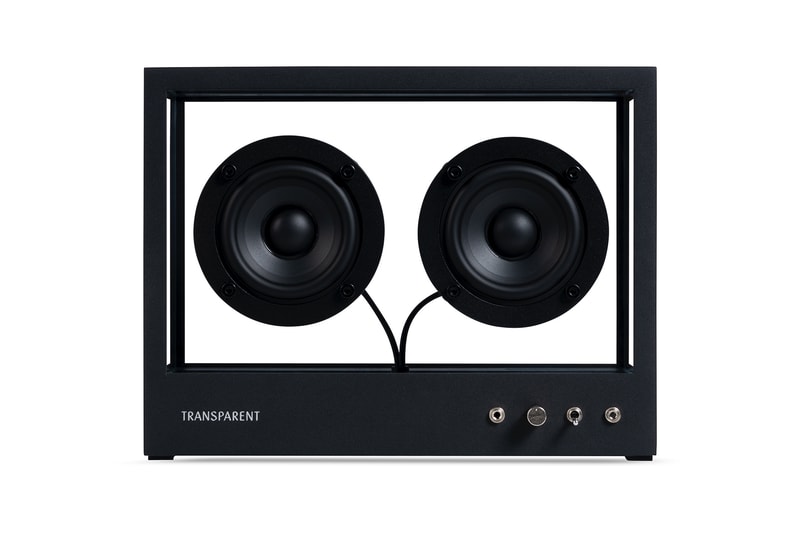 transparent speakers bluetooth white black minimal stockholm