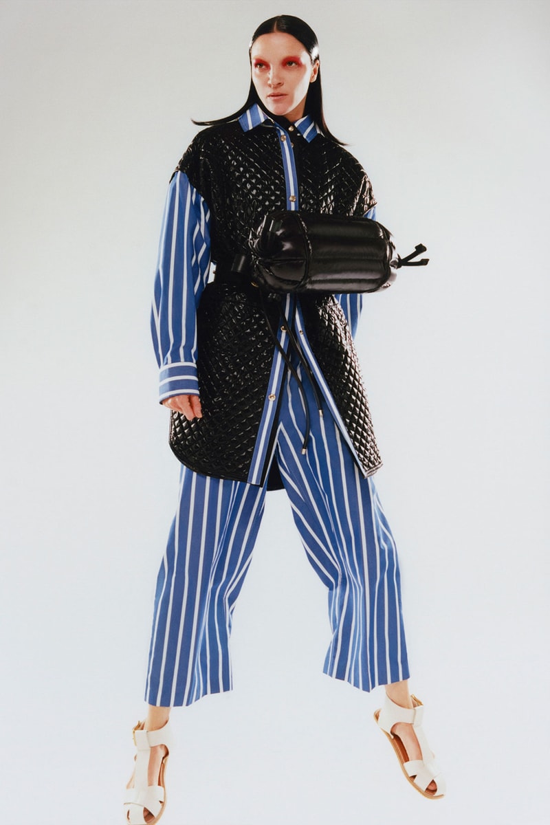 2 moncler 1952 spring summer womenswear collection padded vest coat shirt bag stripes