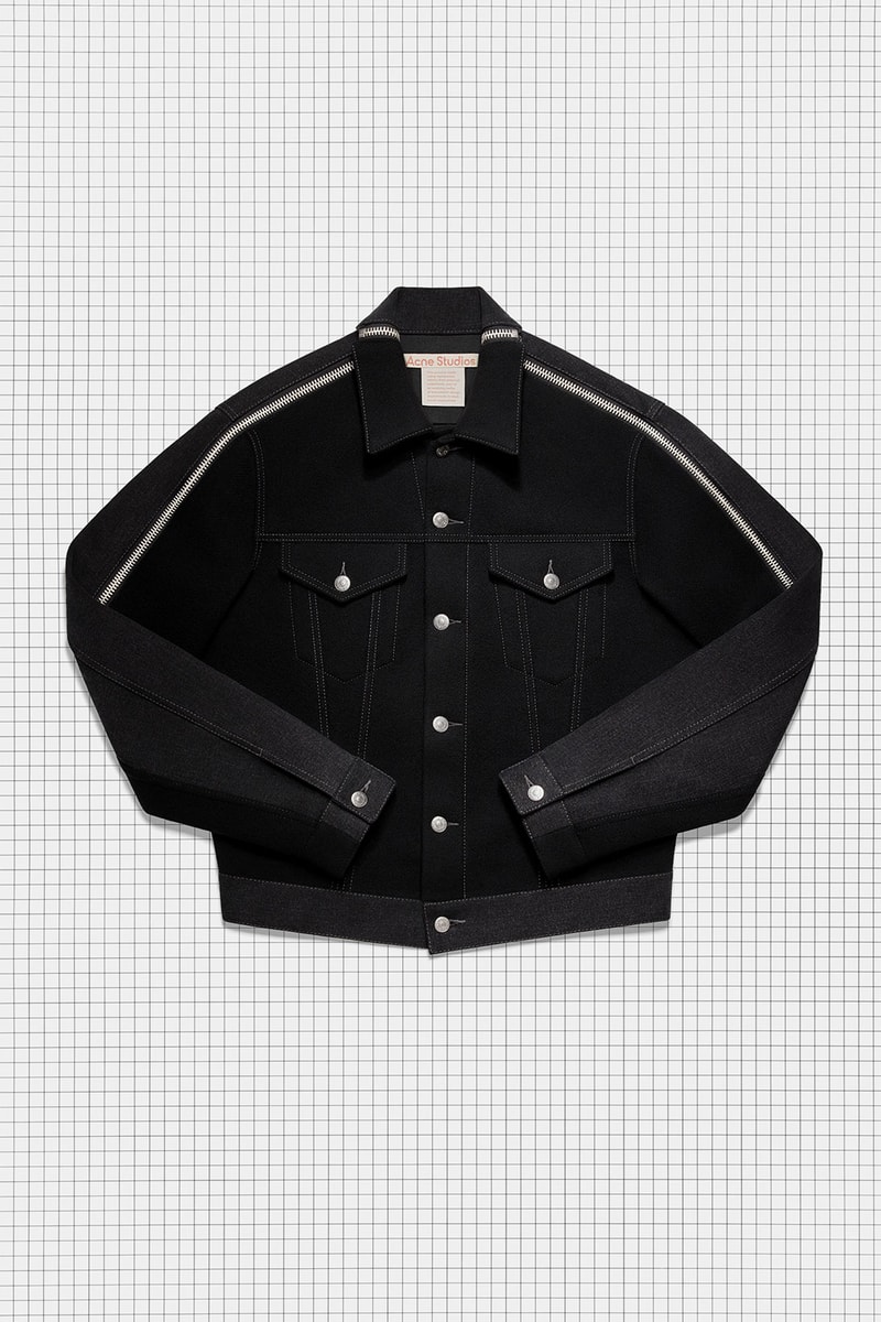 acne studios repurposed collection season 2 drop denim jacket oversized black