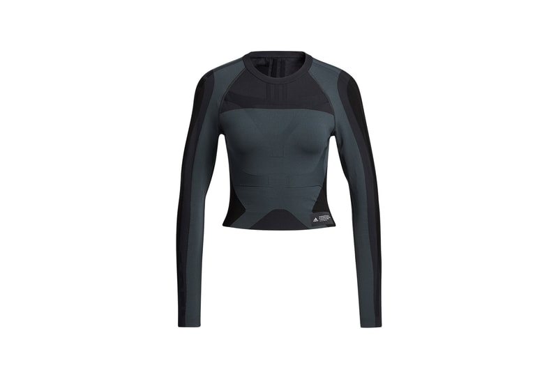adidas pharrell williams pw primeknit fine collaboration activewear black long sleeve top