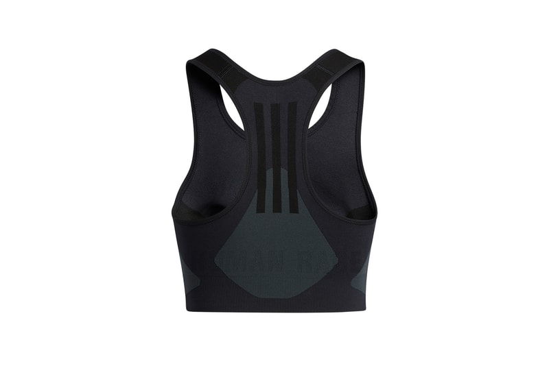 adidas pharrell williams pw primeknit fine collaboration activewear black tank top sports bra