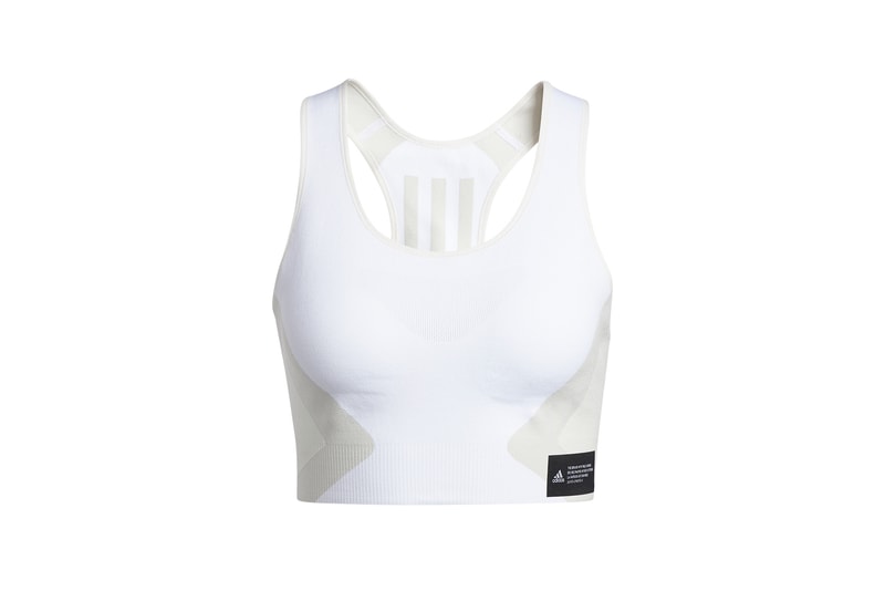 adidas pharrell williams pw primeknit fine collaboration activewear white tank top sports bra