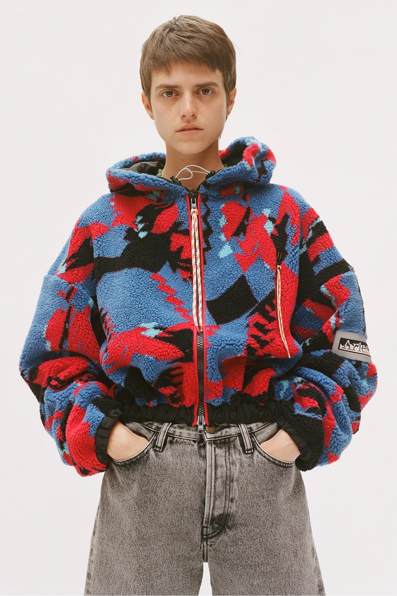 aries spring summer ss21 collection lookbook fleece jacket denim shorts jeans