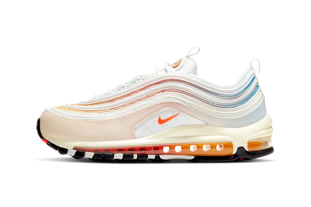 Nike Air Max 97 The Future Is In the Air White Pink Pastel Blue PUMA Hedra Fantasy Womens Sneakers Footwear Shoes