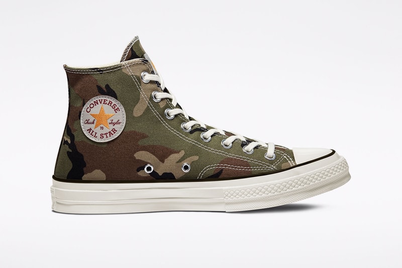 carhartt wip converse chuck 70 icons collaboration sneakers camo lateral logo