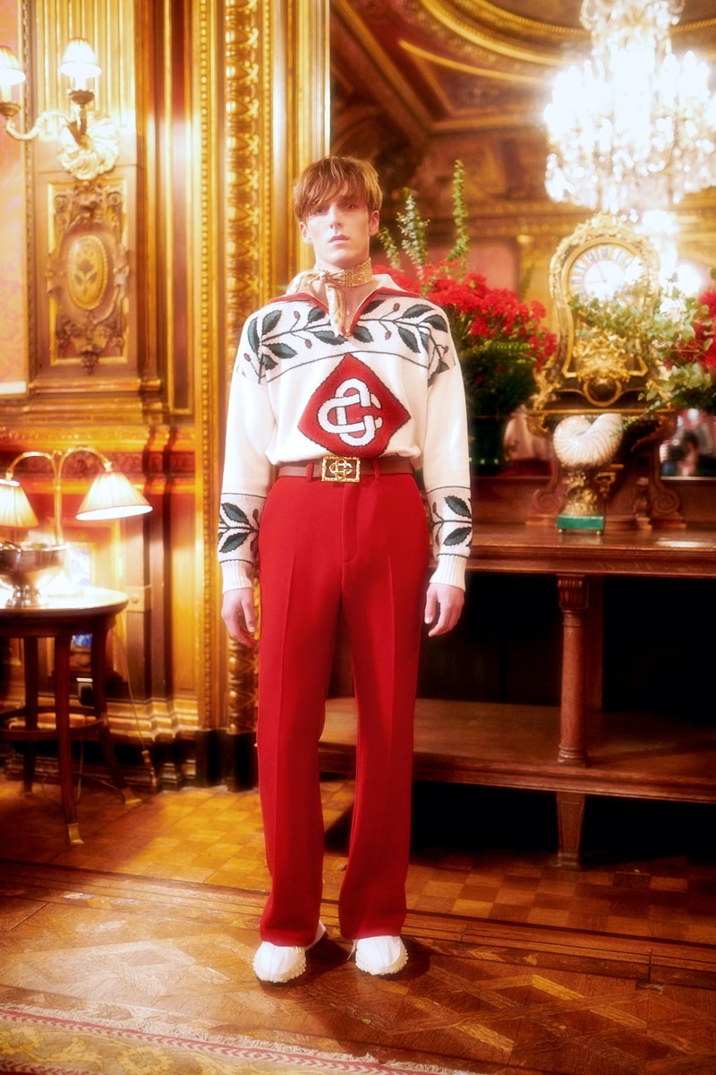 casablanca fall winter grand prix collection outerwear coats bralette pants scarf 