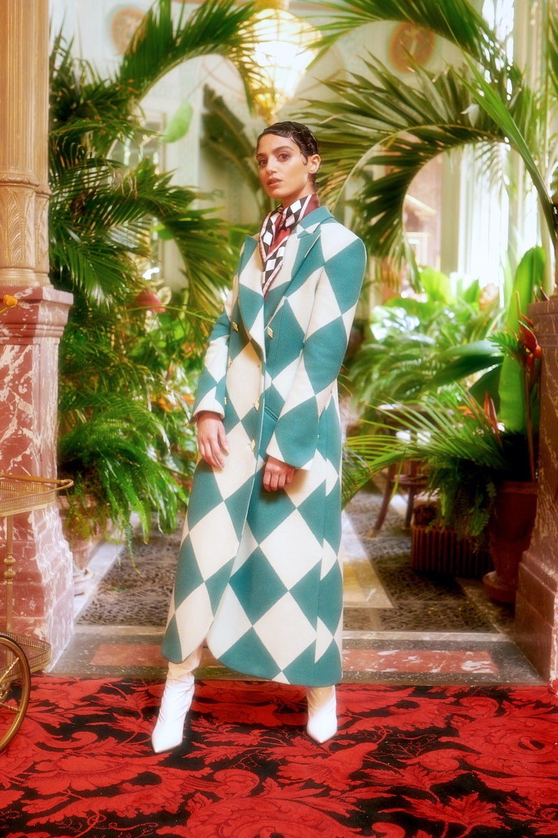 casablanca fall winter grand prix collection outerwear coats bralette pants scarf 