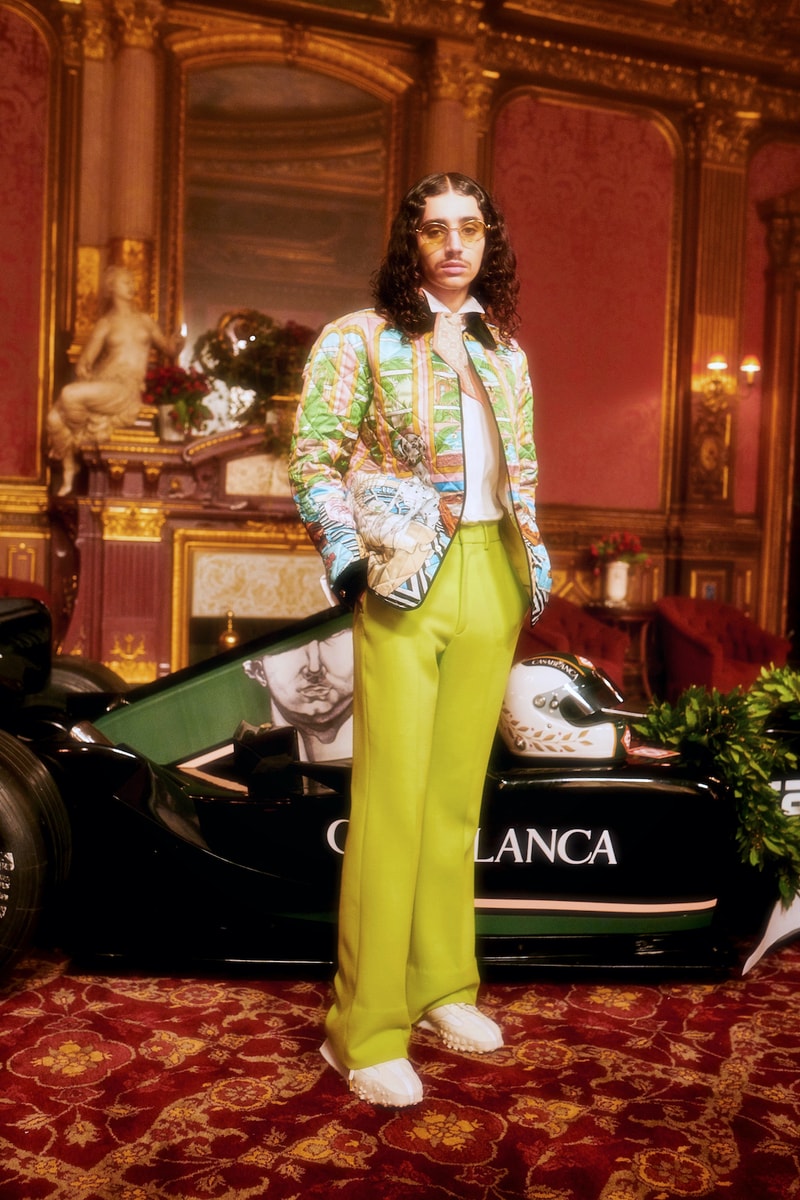 casablanca fall winter grand prix collection outerwear coats bralette pants scarf 
