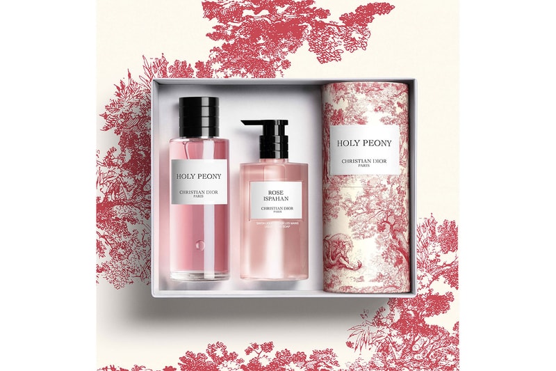 christian dior beauty perfumes fragrances toile de jouy limited edition holy peony pink red osmanthus candles