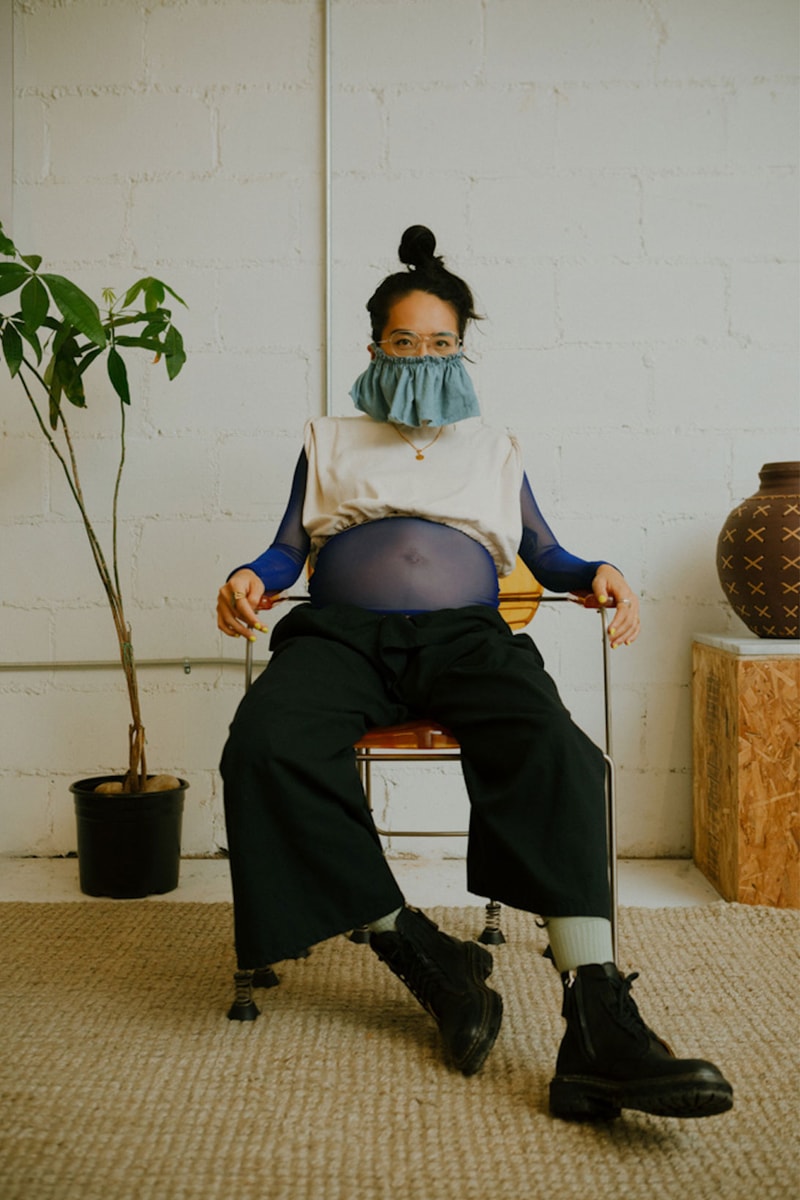 comme si lichen collaboration lookbook campaign shawna x
