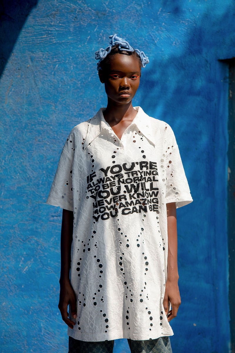 daily paper spring summer ss21 collection campaign lace dress polo