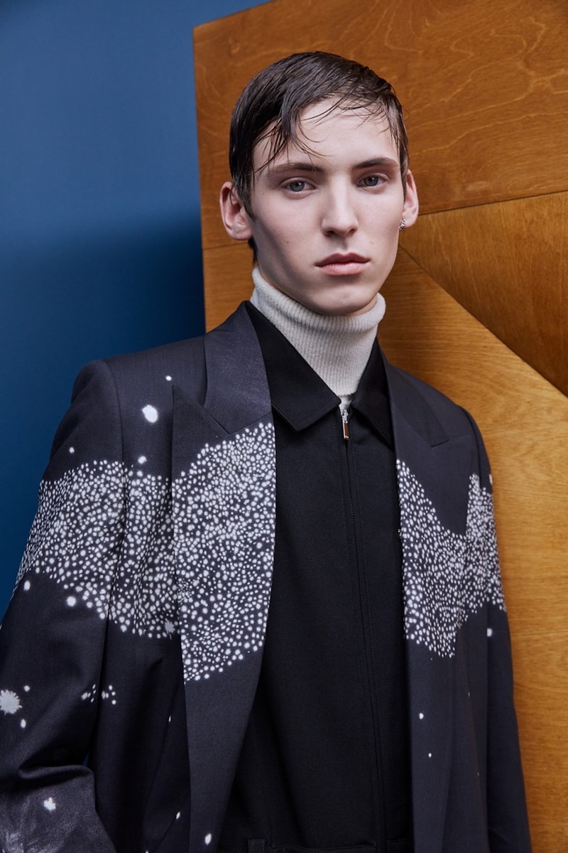 dior fall winter collection turtle neck jacket outerwear gray black