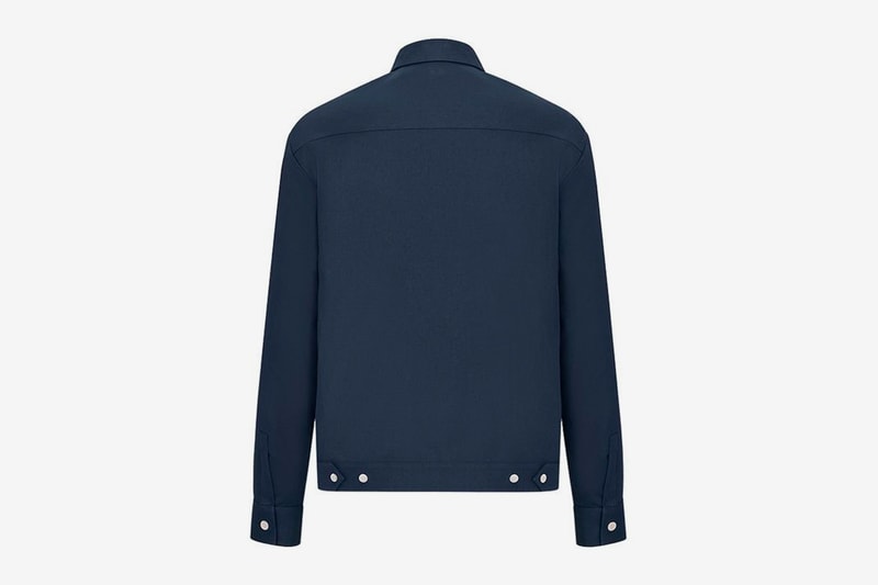 dior shawn stussy chinese lunar new year ox capsule collection zipped overshirt navy blue