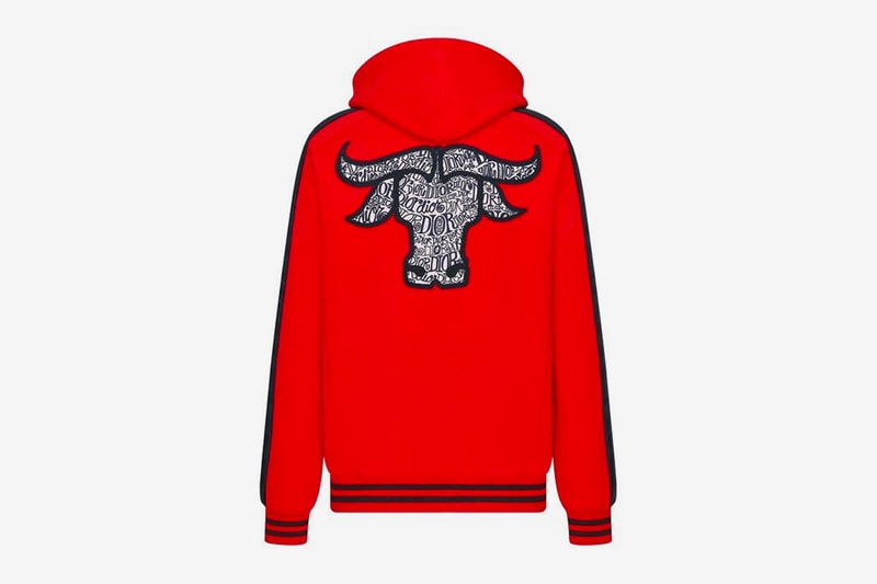 dior shawn stussy chinese lunar new year ox capsule collection hoodie sweatshirt back