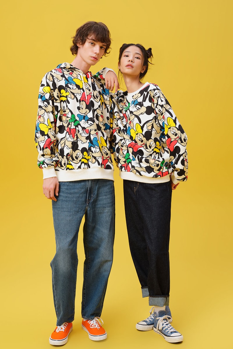 disney levis mickey and friends collaboation denim jeans pattern hoodie
