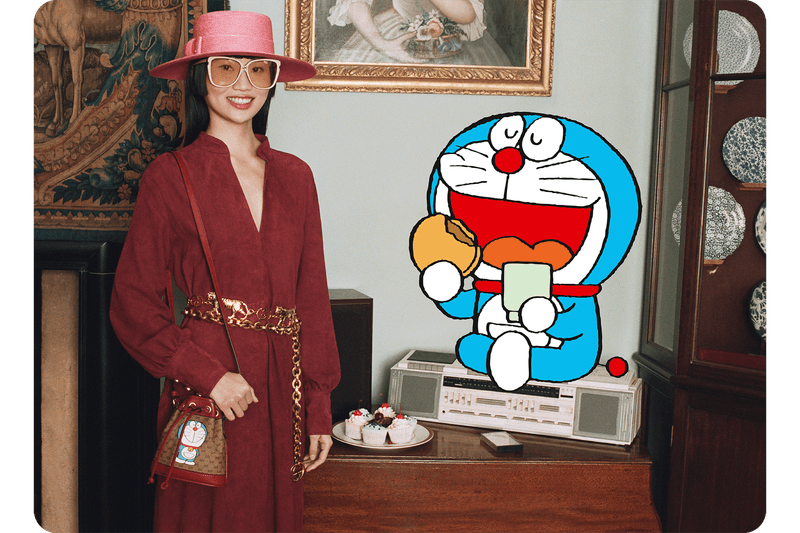 Doraemon x Gucci Collaboration Collection Lunar Chinese New Year Campaign Sneaker Phone Case