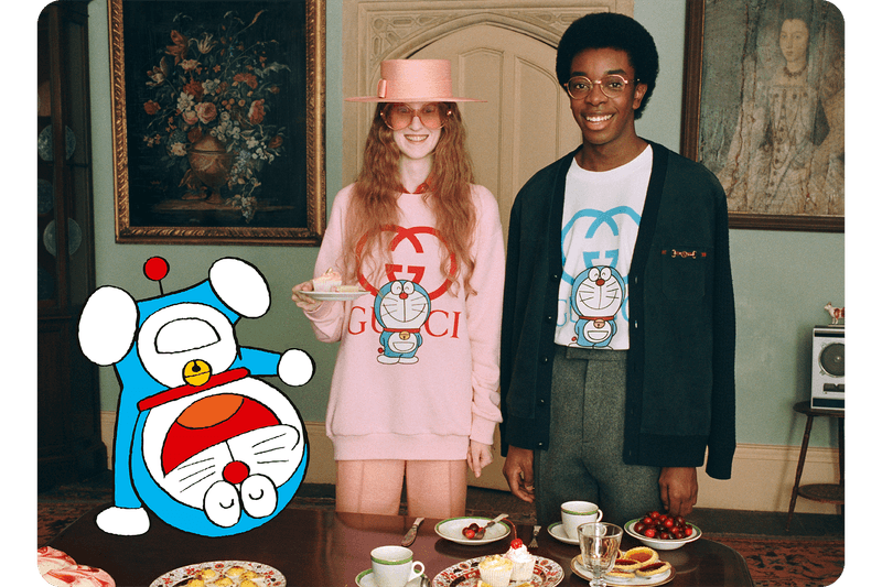 Doraemon x Gucci Collaboration Collection Lunar Chinese New Year Campaign Sneaker Phone Case