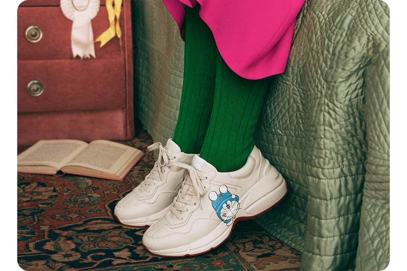 Doraemon x Gucci Collaboration Collection Lunar Chinese New Year Campaign Sneaker Phone Case