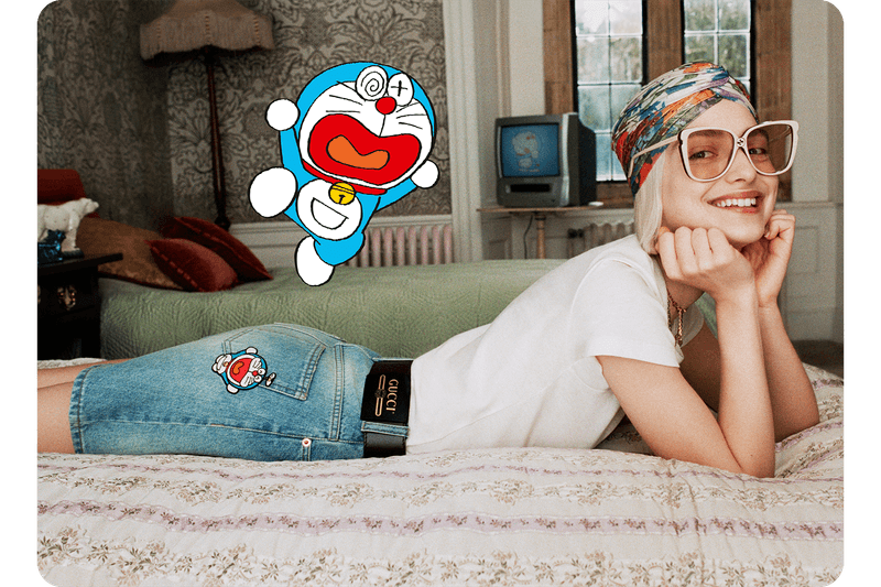 Doraemon x Gucci Collaboration Collection Lunar Chinese New Year Campaign Sneaker Phone Case