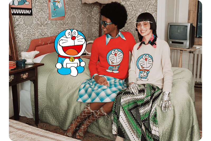 Doraemon x Gucci Collaboration Collection Lunar Chinese New Year Campaign Sneaker Phone Case