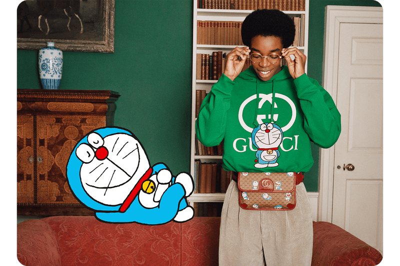 Doraemon x Gucci Collaboration Collection Lunar Chinese New Year Campaign Sneaker Phone Case