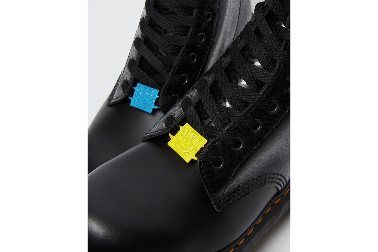 dr martens keith haring boots derby shoes collaboration artist illustrations 1460 1461