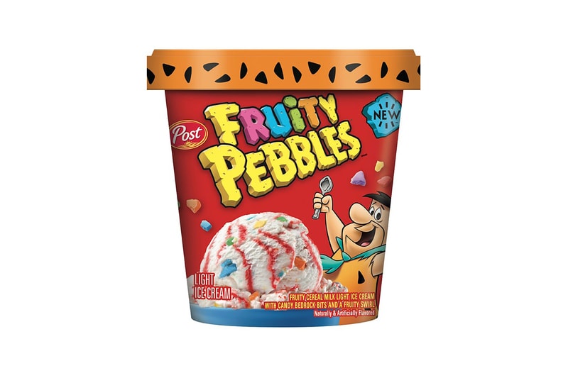 fruity pebbles cereal ice cream dessert post foods flintstones