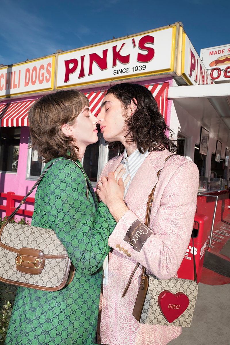 Gucci Valentine's Day Collection Campaign Bag Heart Monogram
