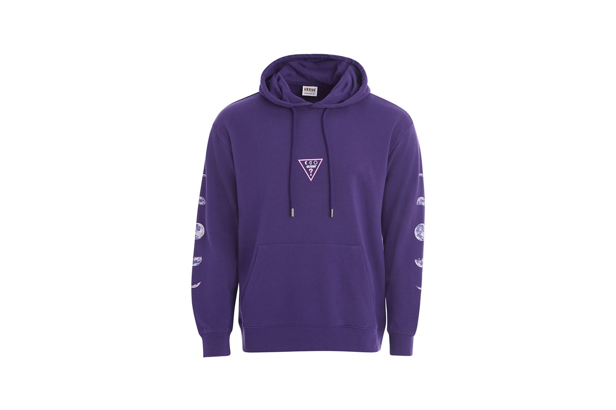 guess originals niki 88rising collaboration moonchild collection hoodie sweatpants tank top black purple